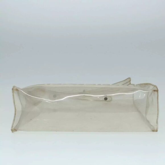 HERMES Vinyl Kelly Hand Bag Vinyl Clear Auth - Picture 7 of 16
